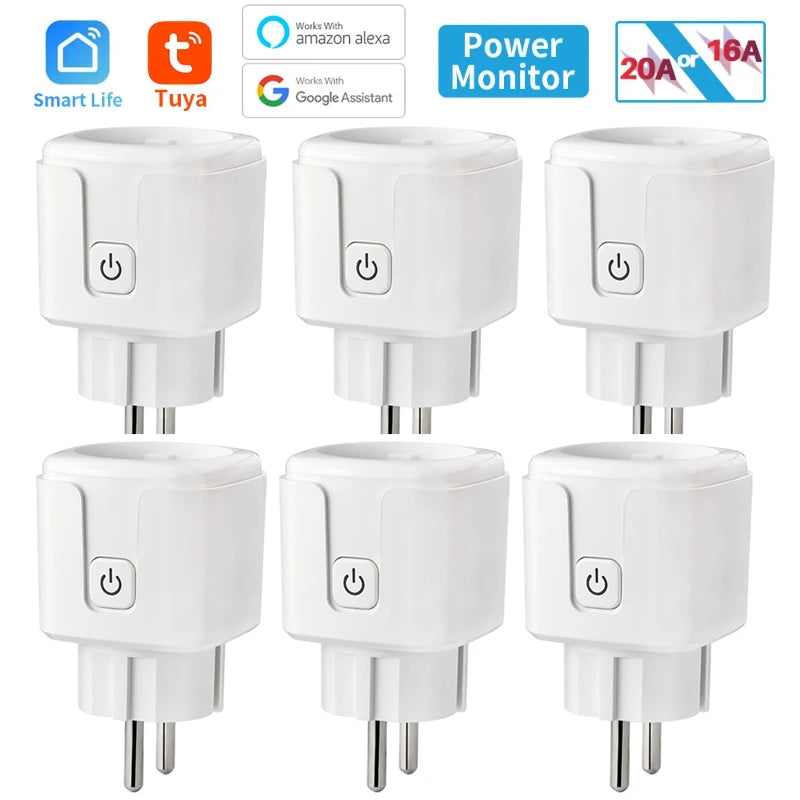 Presa Intelligente WiFi EU 16A/20A – Monitor Consumi, Timer, Compatibile Alexa, Google Home, Tuya