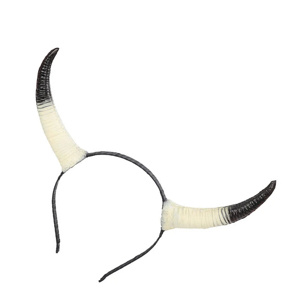 Cerchietto con corna da diavolo curve
