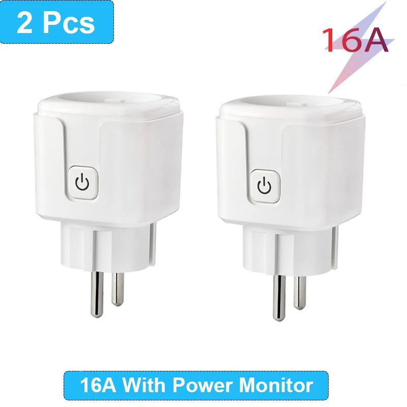 Presa Intelligente WiFi EU 16A/20A – Monitor Consumi, Timer, Compatibile Alexa, Google Home, Tuya