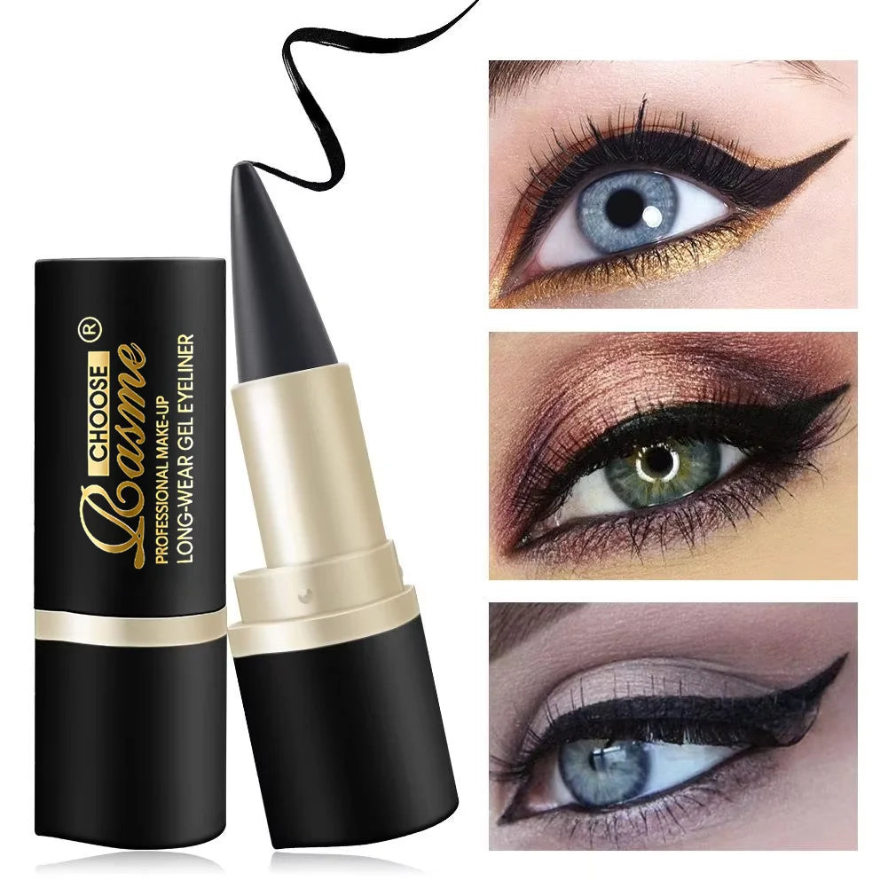 Eyeliner Gel Cremoso RASME – Punta Conica, Waterproof, Lunga Durata, Nero Intenso, 2,5g – Set da 1/2/3 pz