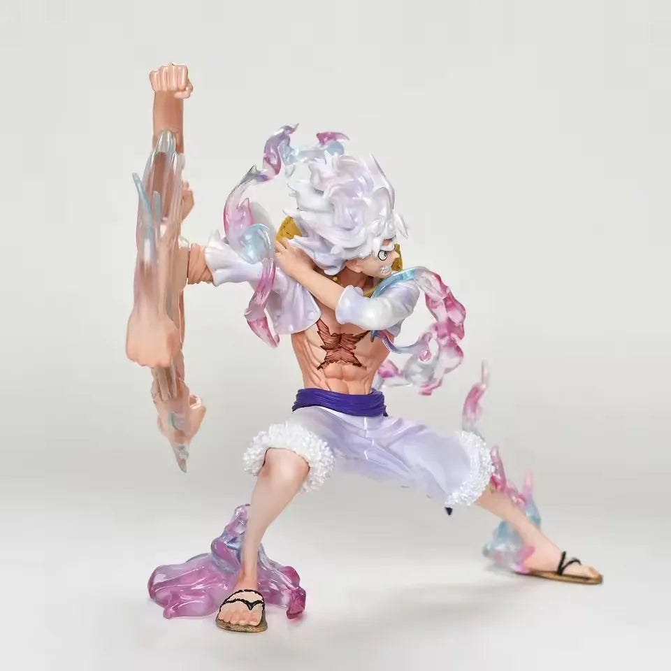 Action Figure Luffy Nika – One Piece | Statua in PVC con Braccio Rotante da Collezione