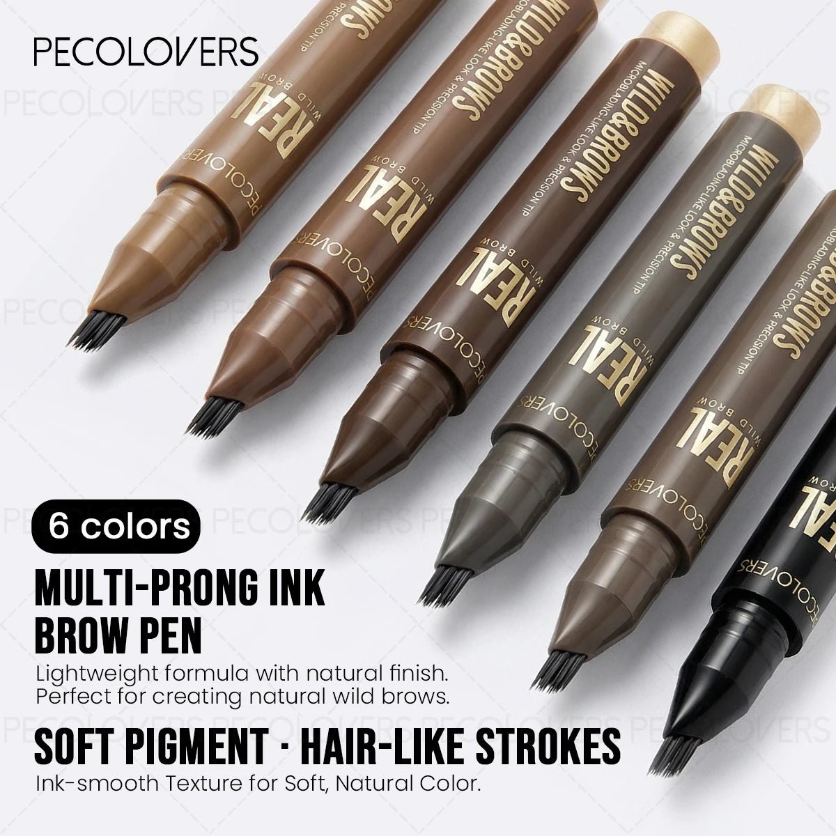 Matita Sopracciglia Multi-Fork PECOLOVERS – Effetto Capello per Sopracciglia Perfette