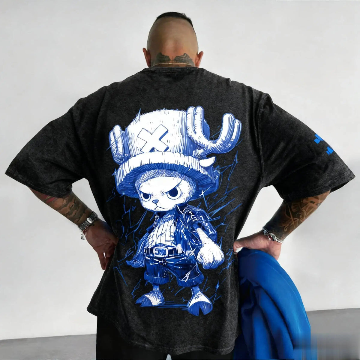 One Piece – T-Shirt Unisex con Stampa Tony Tony Chopper | Stile Oversize Street Hip Hop, Casual, Abbinamento Genitore-Figlio