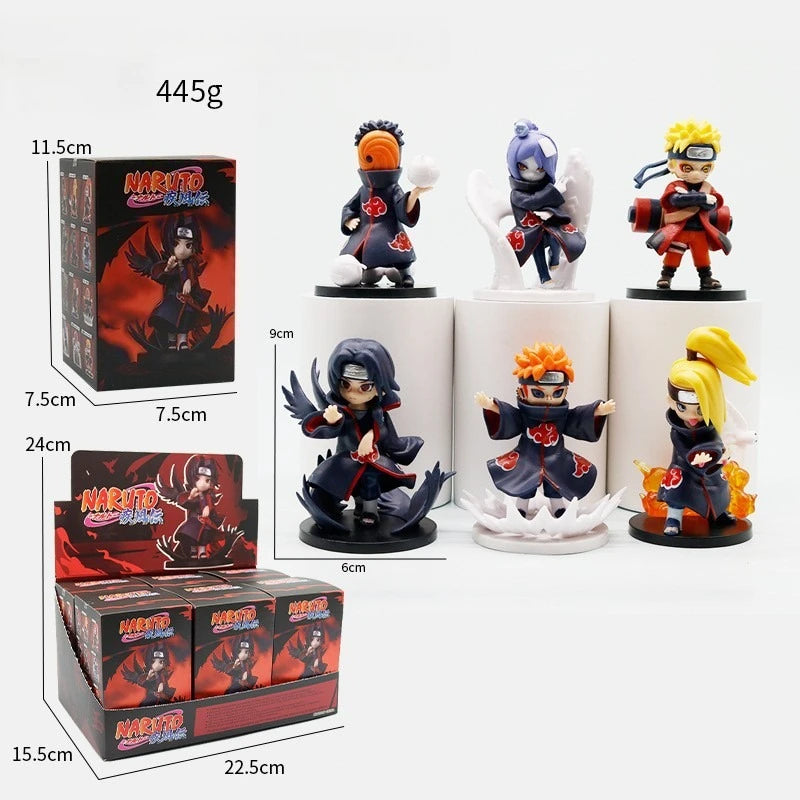 Bandai Naruto Shippuden Serie Akatsuki Arc Blind Box Casuale | Mystery Box Action Figure Sorpresa