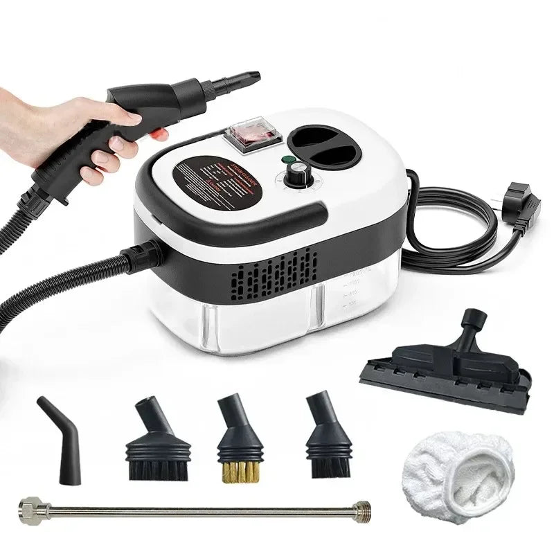 Pulitore a Vapore ad Alta Pressione 2500W – Lavatrice ad Alta Temperatura per Casa, Climatizzatore, Cucina, Cappa e Auto