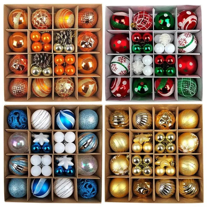 Set 44 palline di Natale da 3-6 cm
