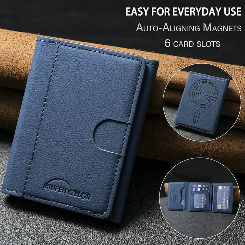 Portacarte magnetico MagSafe in pelle con supporto