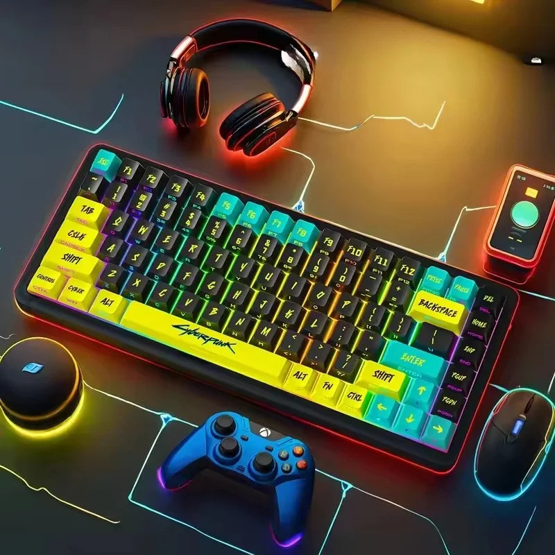 Set 129 keycaps Cyberpunk PBT profilo Cherry