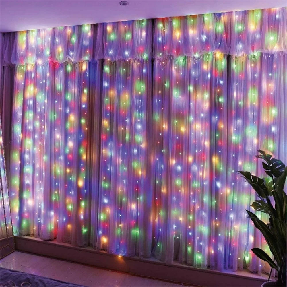 Tenda luminosa LED USB con telecomando
