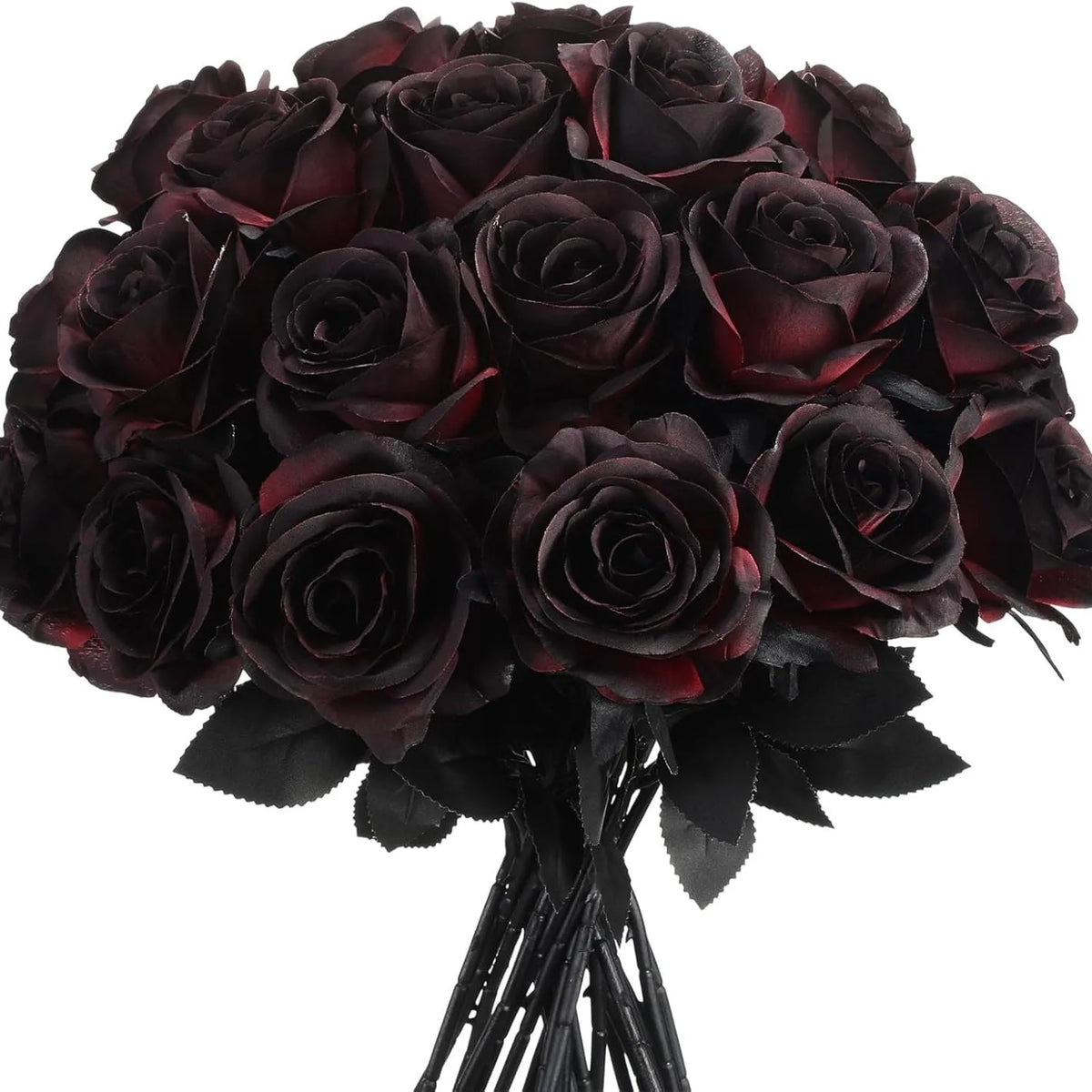 Kit floreale gotico con rose nere e bordeaux