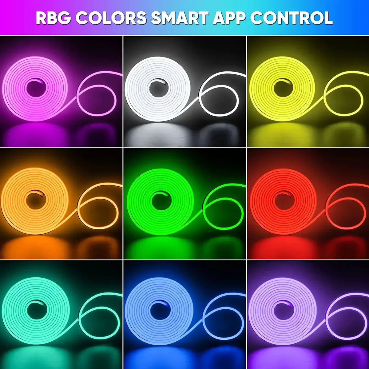 Striscia LED Neon RGB smart IP65 USB Tuya