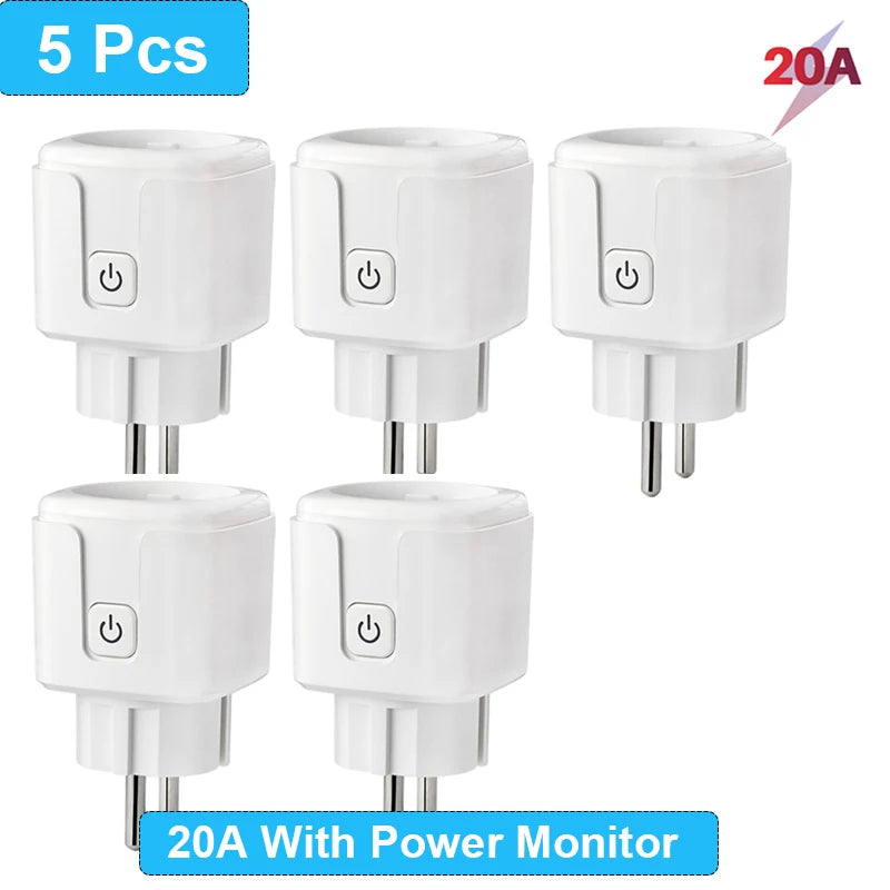 Presa Intelligente WiFi EU 16A/20A – Monitor Consumi, Timer, Compatibile Alexa, Google Home, Tuya