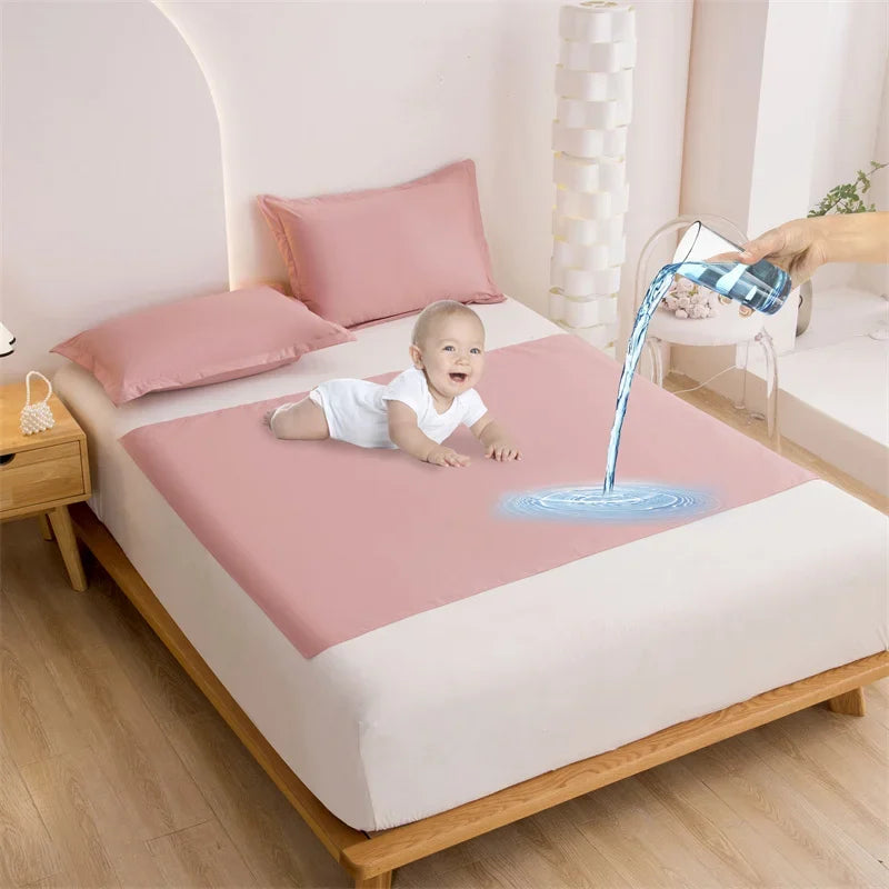 Lenzuolo Impermeabile TPU – Traversa Impermeabile per Adulti, Neonati, Anziani, Donne in Gravidanza, Spa e Coppia, 100% Poliestere