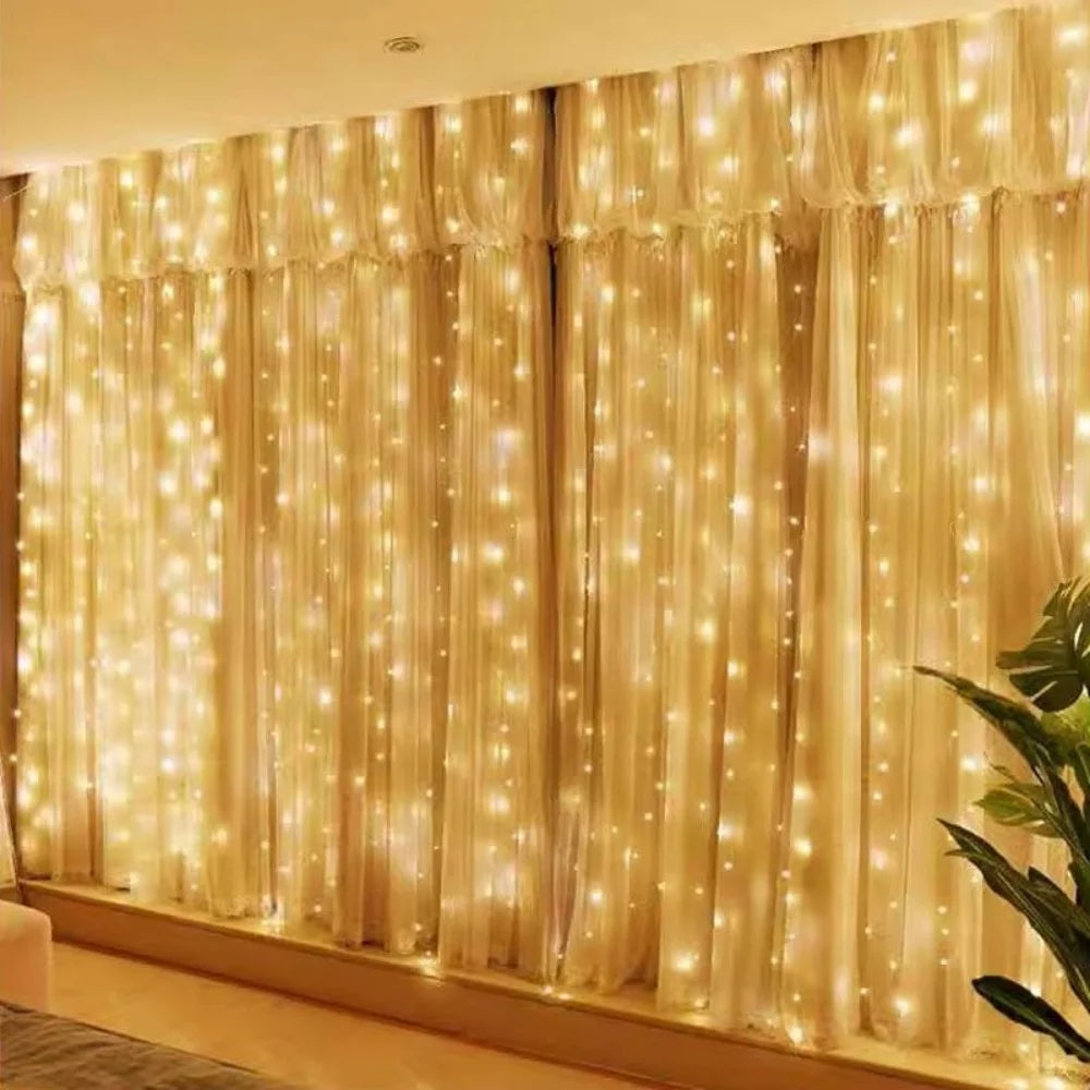 Tenda luminosa LED USB con telecomando