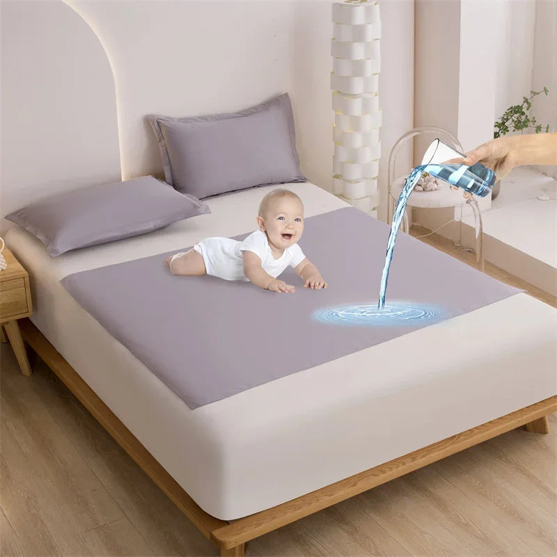 Lenzuolo Impermeabile TPU – Traversa Impermeabile per Adulti, Neonati, Anziani, Donne in Gravidanza, Spa e Coppia, 100% Poliestere
