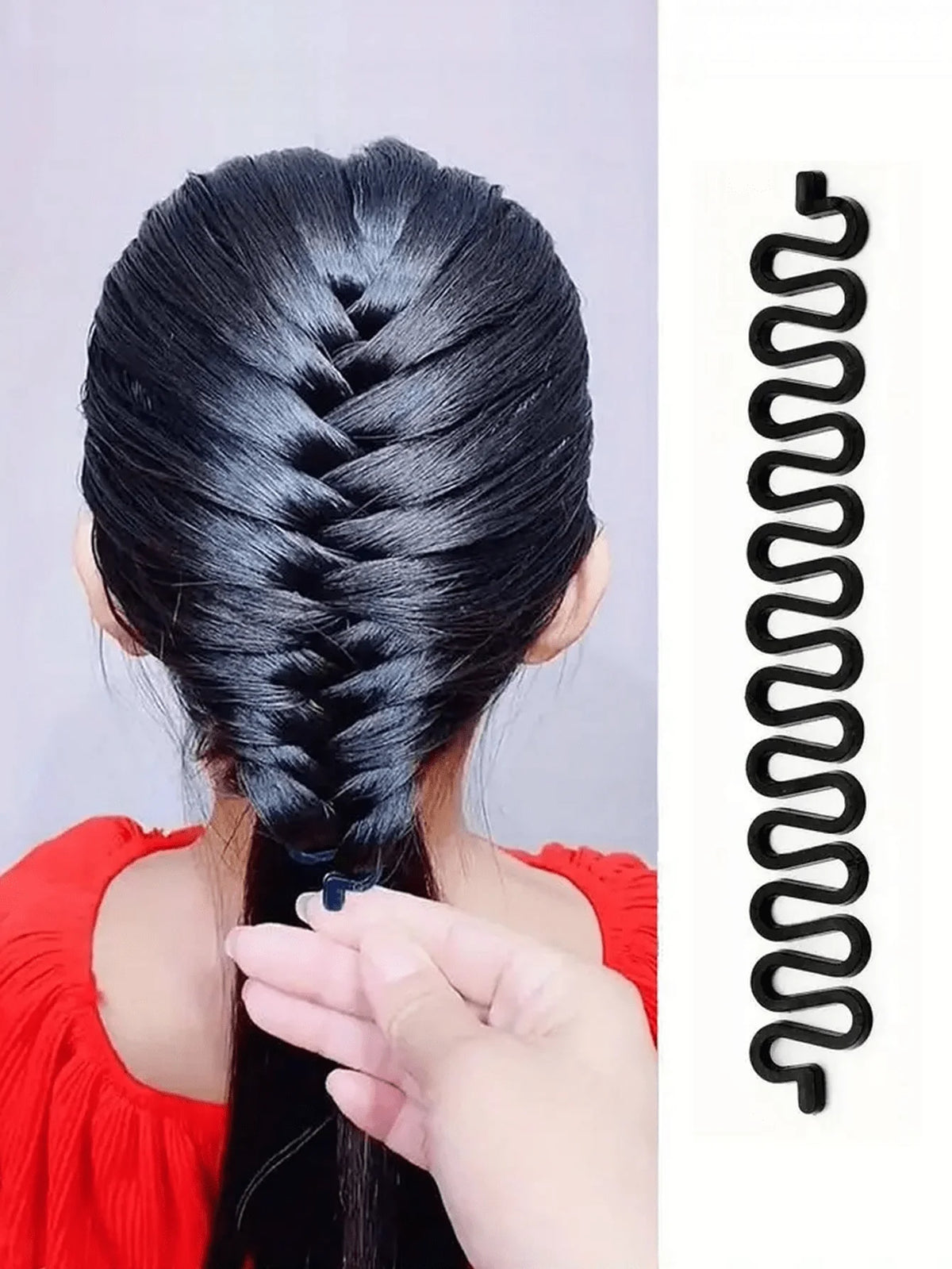 Set Accessori per Acconciature – Strumento per Trecce a Spina di Pesce, Intrecciatore DIY per Coda di Cavallo Elegante