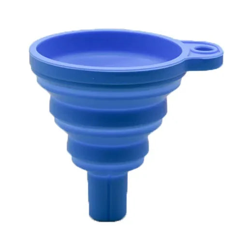 Imbuto Universale Pieghevole in Silicone per Auto – Per Olio Motore, Carburante, Liquidi – Compatto e Resistente al Calore