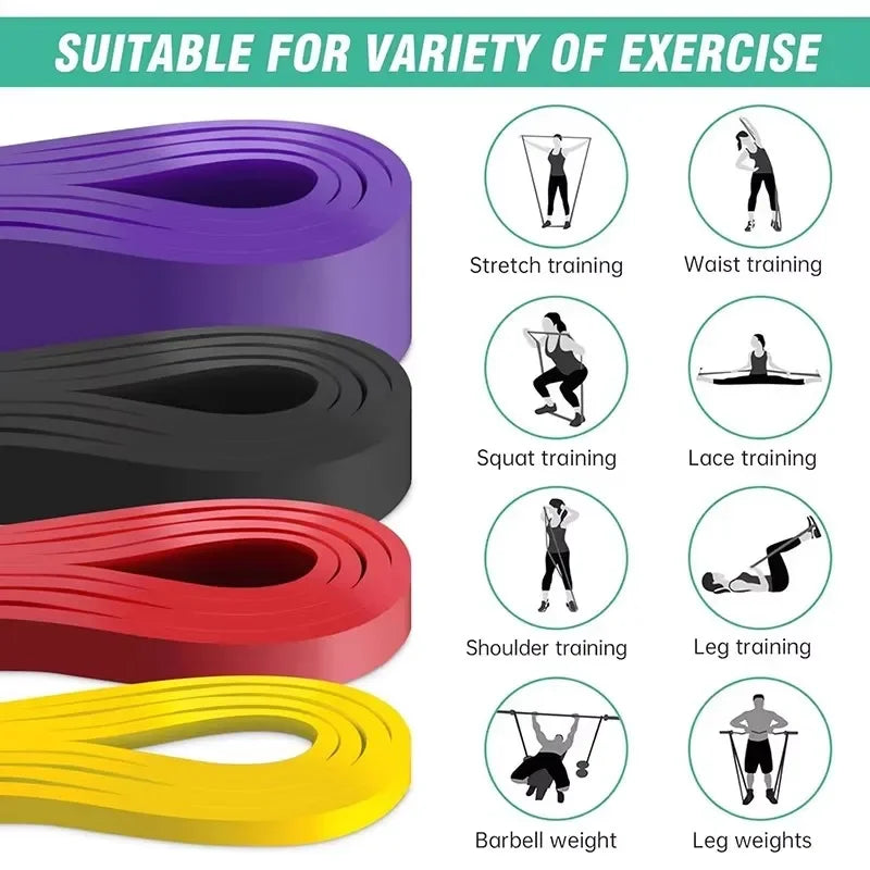 Elastico Fitness in Lattice TPE per Allenamento – Banda di Resistenza per Pull-Up, Rinforzo Muscolare e Stretching