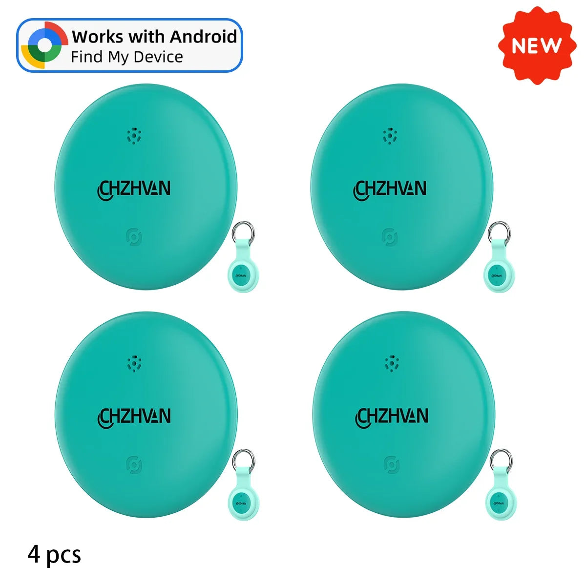 Mini Tracker Bluetooth per Android – Localizzatore Smart per Chiavi, Borsa e Bagagli, Compatibile con Google Find Hub