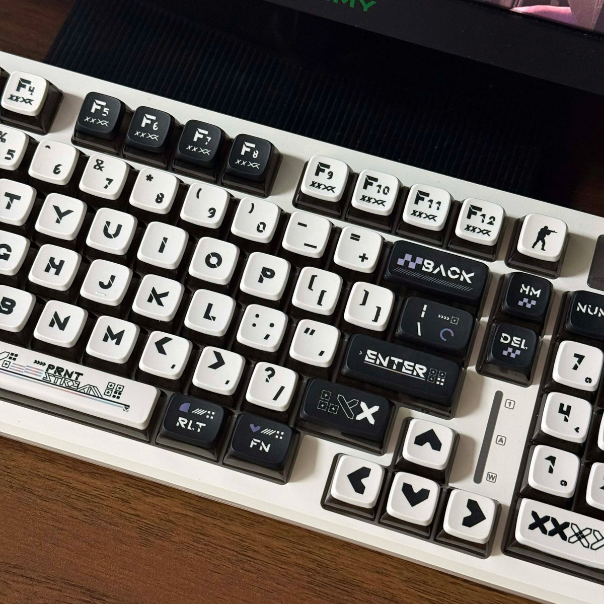 Keycaps Pudding traslucidi 4 lati per tastiere meccaniche