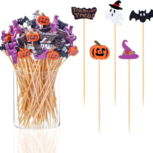 Stuzzicadenti decorativi Halloween in bambù