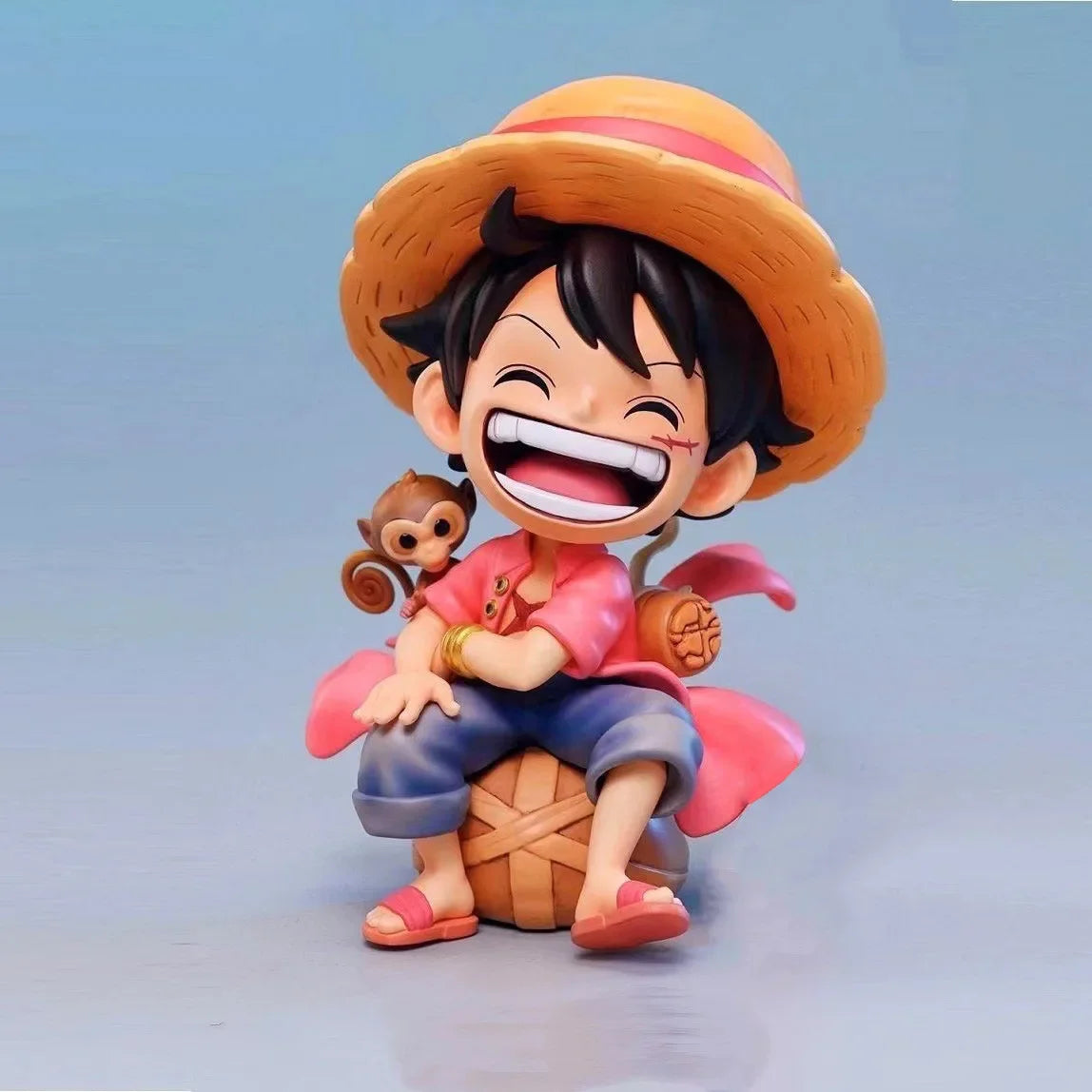 One Piece – Figura Q-Version Seduta 13cm | Luffy, Zoro, Sanji, Ace, Yamato | Modello PVC da Collezione, Idea Regalo