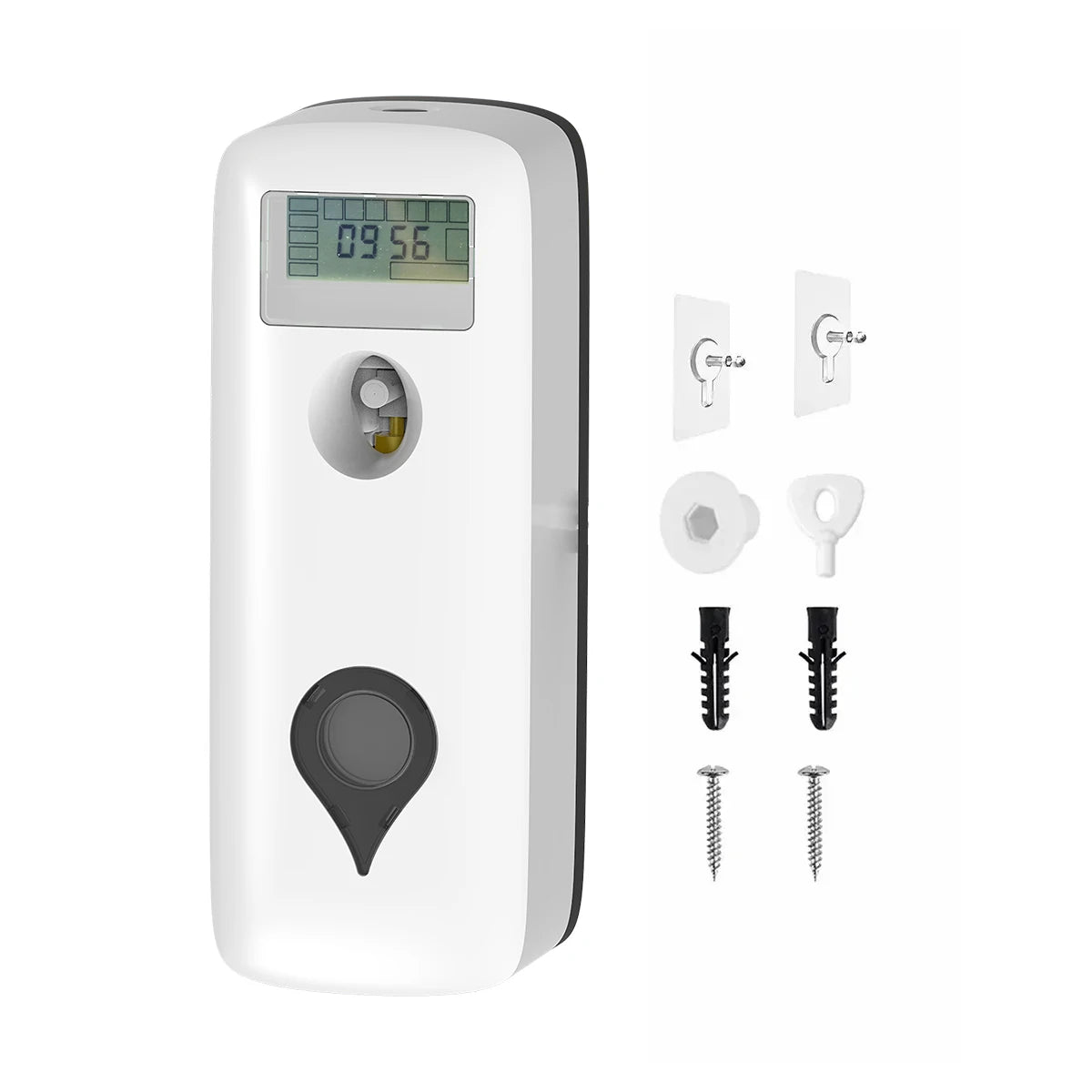 Diffusore Automatico Profumatore Ambiente 300ml – Spray LCD Programmabile da Parete, Elimina Odori