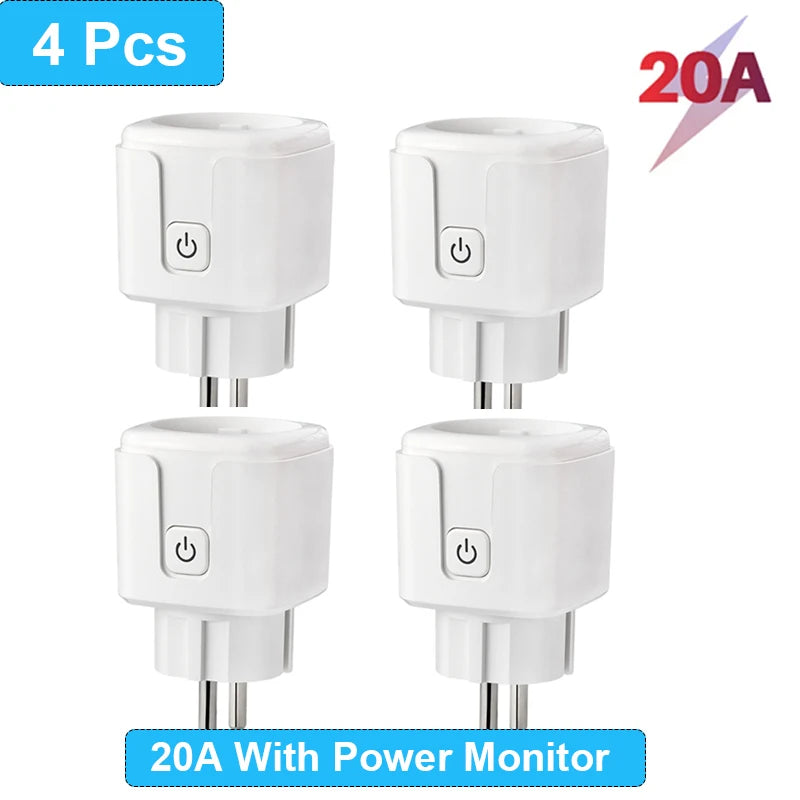 Presa Intelligente WiFi EU 16A/20A – Monitor Consumi, Timer, Compatibile Alexa, Google Home, Tuya