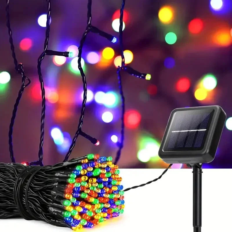 Catena luminosa solare LED impermeabile