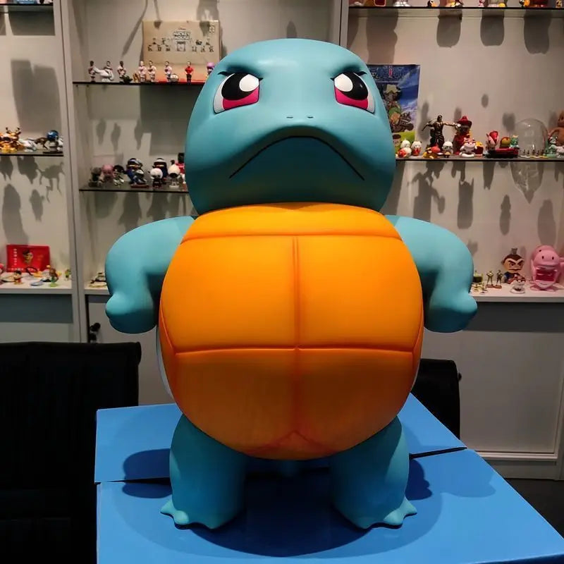 Statuetta Squirtle Tsundere con Poké Ball Bandai – Figurina in Plastica, Decorazione Auto e Scrivania, Idea Regalo Pokémon