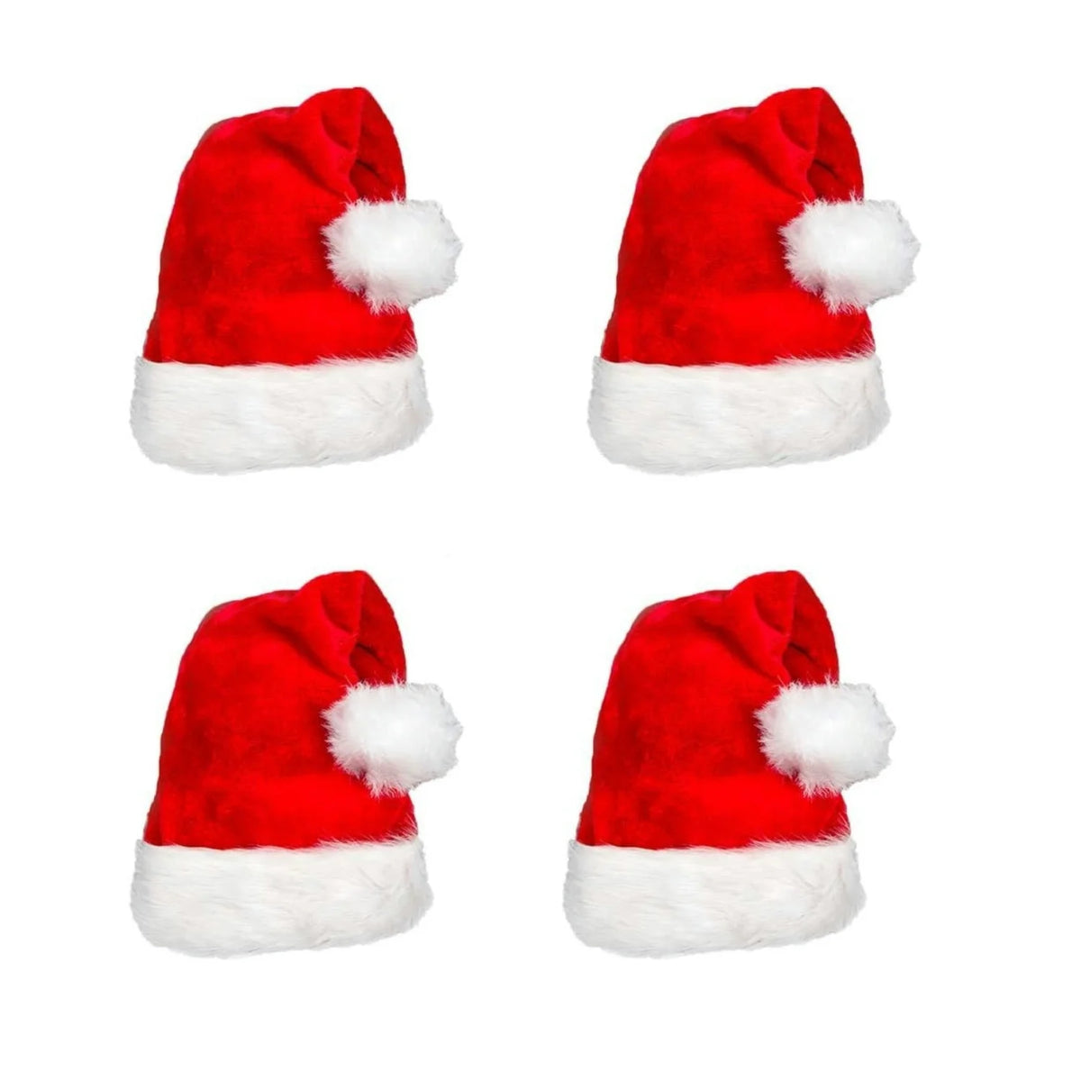 Cappello Babbo Natale rosso in peluche