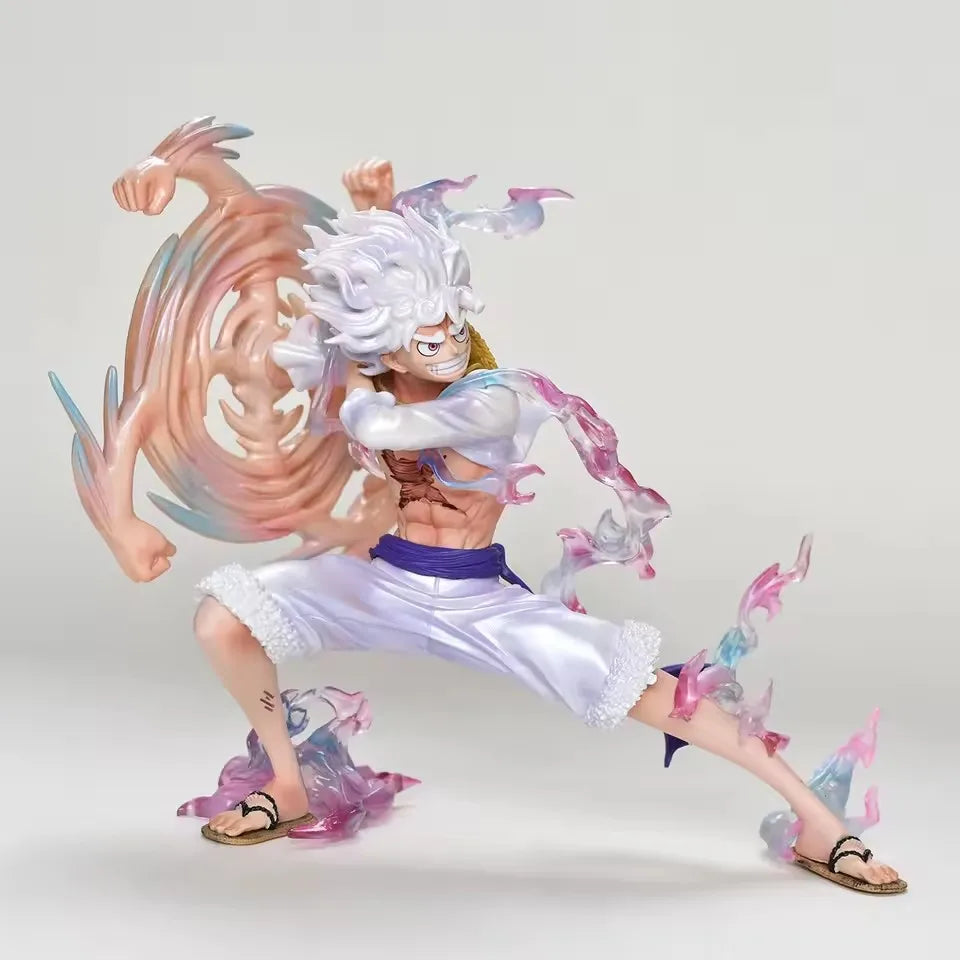 Action Figure Luffy Nika – One Piece | Statua in PVC con Braccio Rotante da Collezione