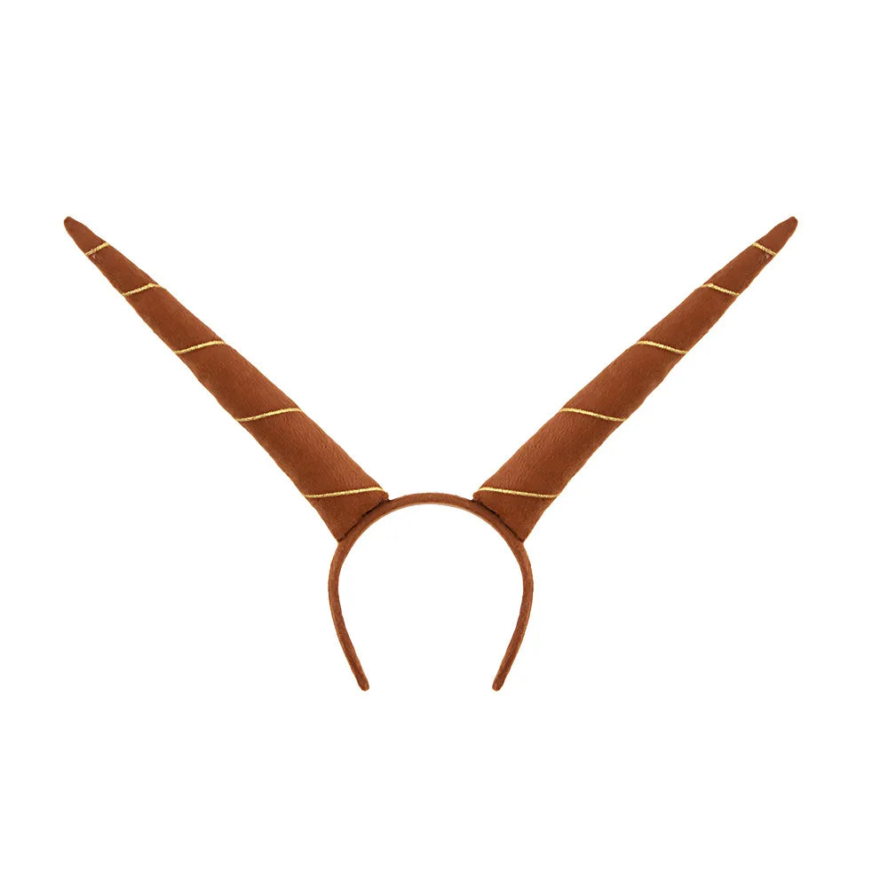 Cerchietto con corna da diavolo curve