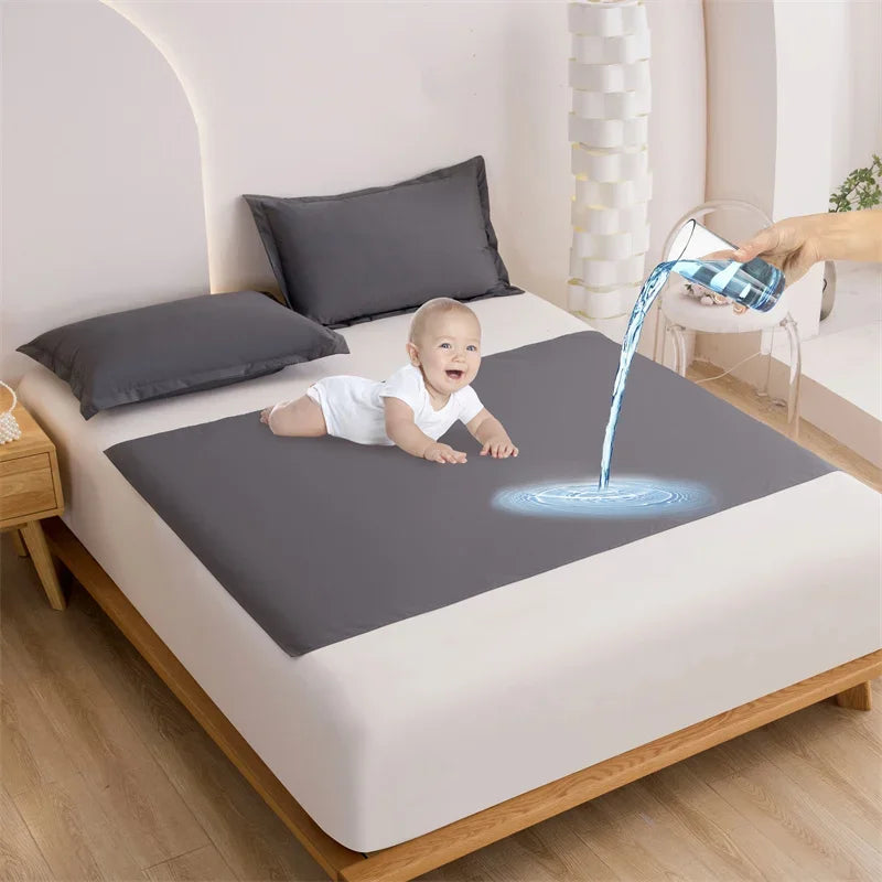 Lenzuolo Impermeabile TPU – Traversa Impermeabile per Adulti, Neonati, Anziani, Donne in Gravidanza, Spa e Coppia, 100% Poliestere