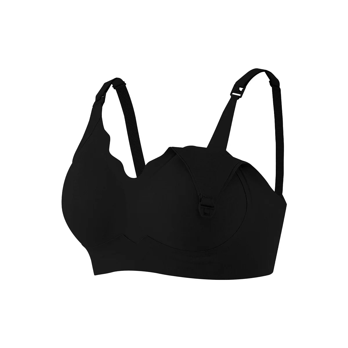 Reggiseno Allattamento Donna – Scollo a V, Seamless, Senza Ferretto, Bordo Ondulato – Intimo Maternità