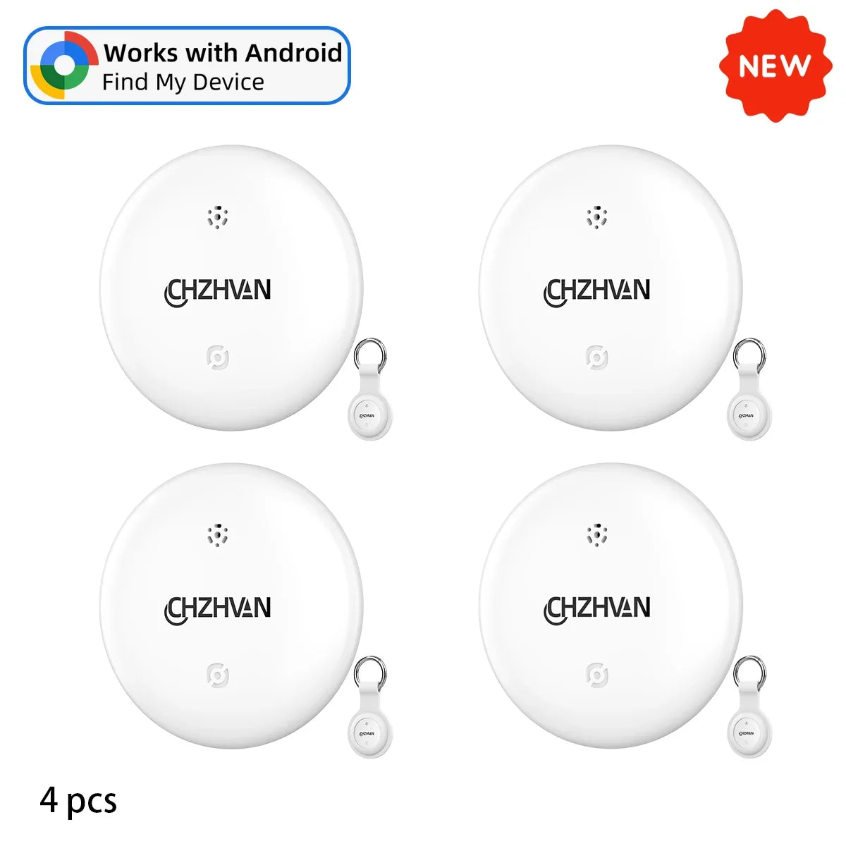 Mini Tracker Bluetooth per Android – Localizzatore Smart per Chiavi, Borsa e Bagagli, Compatibile con Google Find Hub