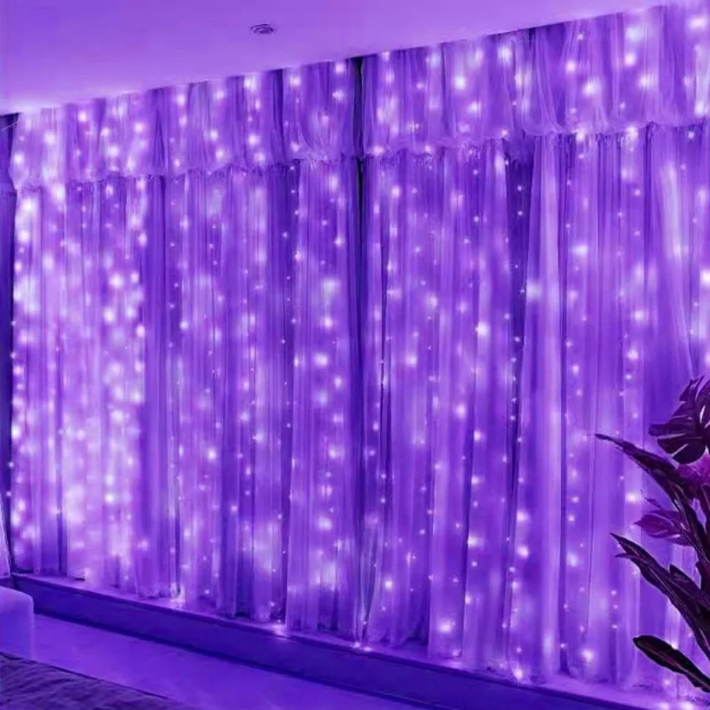 Tenda luminosa LED USB con telecomando