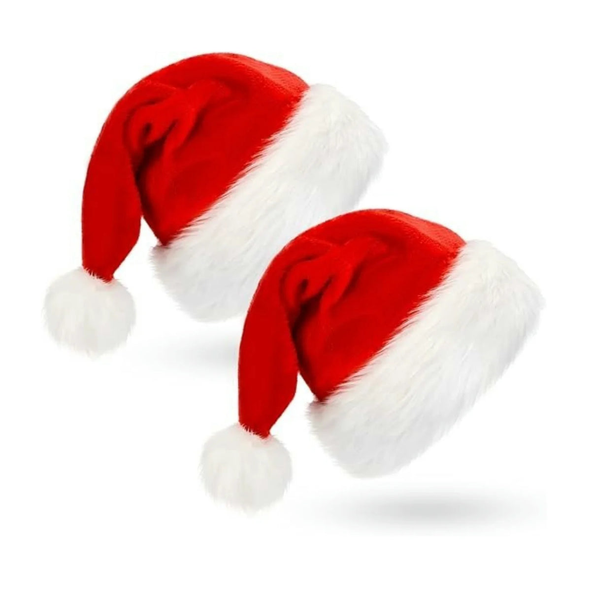 Cappello Babbo Natale rosso in peluche