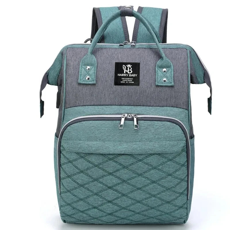 Zaino Fasciatoio Mommy Bag – Borsa Pannolini Grande Capacità con Tappetino Cambio
