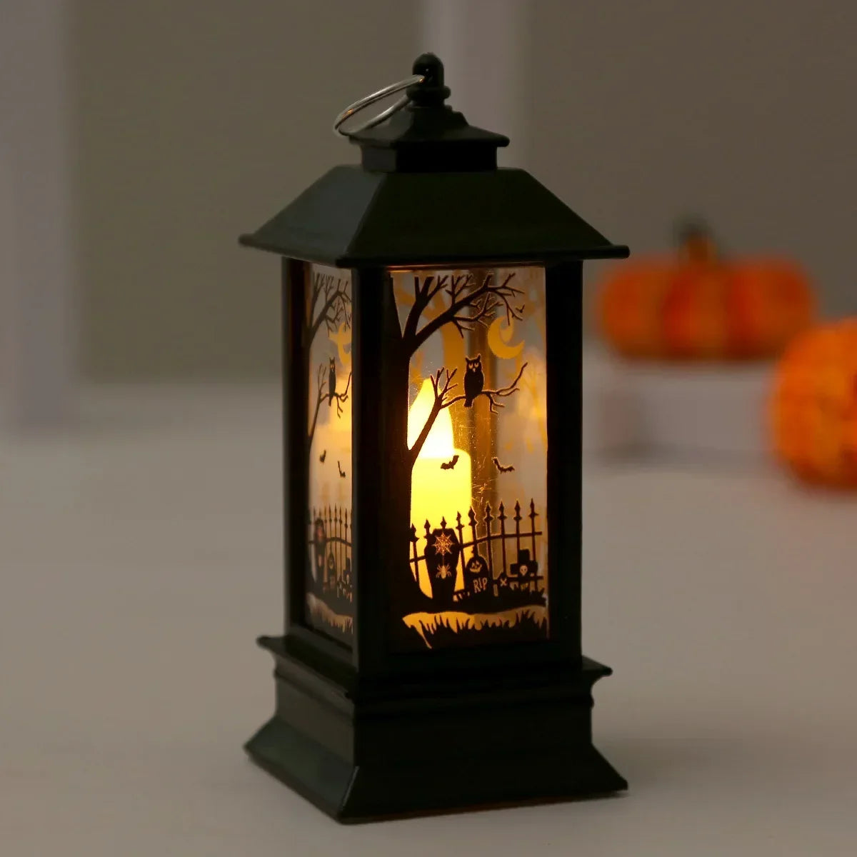 Lanterna LED Halloween retrò da appendere