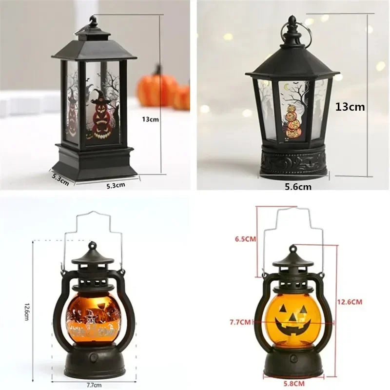 Lanterna LED Halloween retrò da appendere