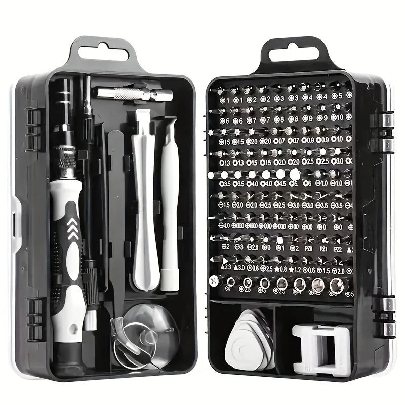 Kit Cacciaviti 115 in 1 Professionale – Riparazione Telefono, Computer, Orologi, Console e Occhiali