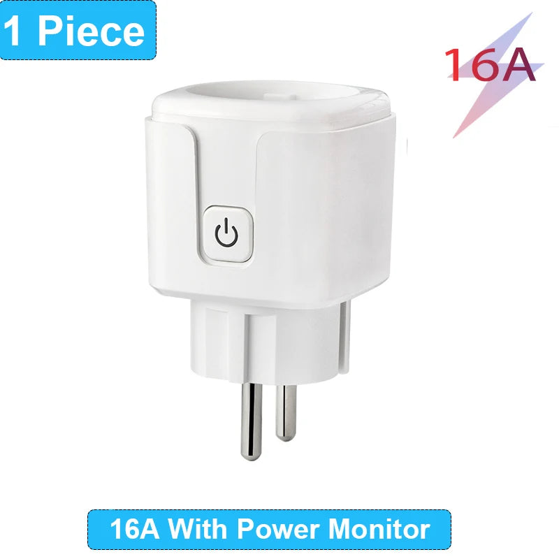 Presa Intelligente WiFi EU 16A/20A – Monitor Consumi, Timer, Compatibile Alexa, Google Home, Tuya