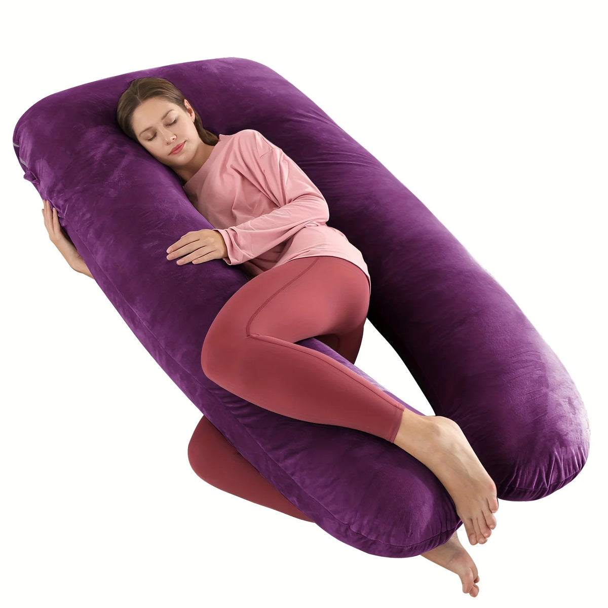 Cuscino Ergonomico a U per Collo e Schiena – Cuscino Maternità, Gravidanza, Ufficio e Viaggio per Adulti