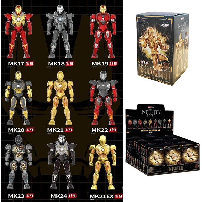 Iron Man – Casco/Maschera 9 Stili | War Machine, MK16, MK42, MK85 | Modello da Assemblare, Idea Regalo