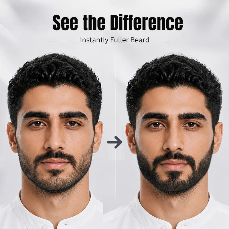 SEVICH Penna Colorante Barba Waterproof – Filler Infoltente con Fibre, Effetto Naturale Tutto il Giorno