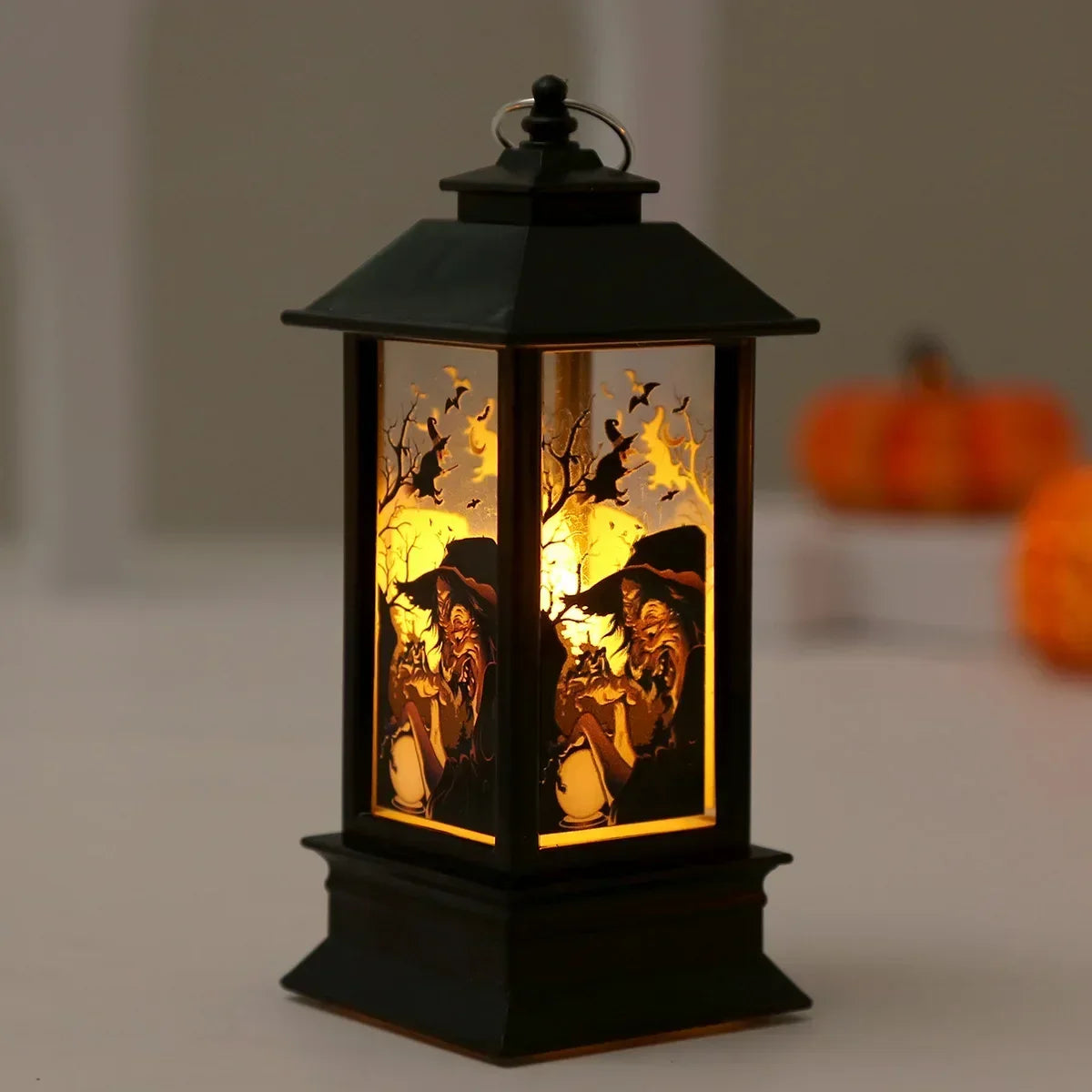 Lanterna LED Halloween retrò da appendere