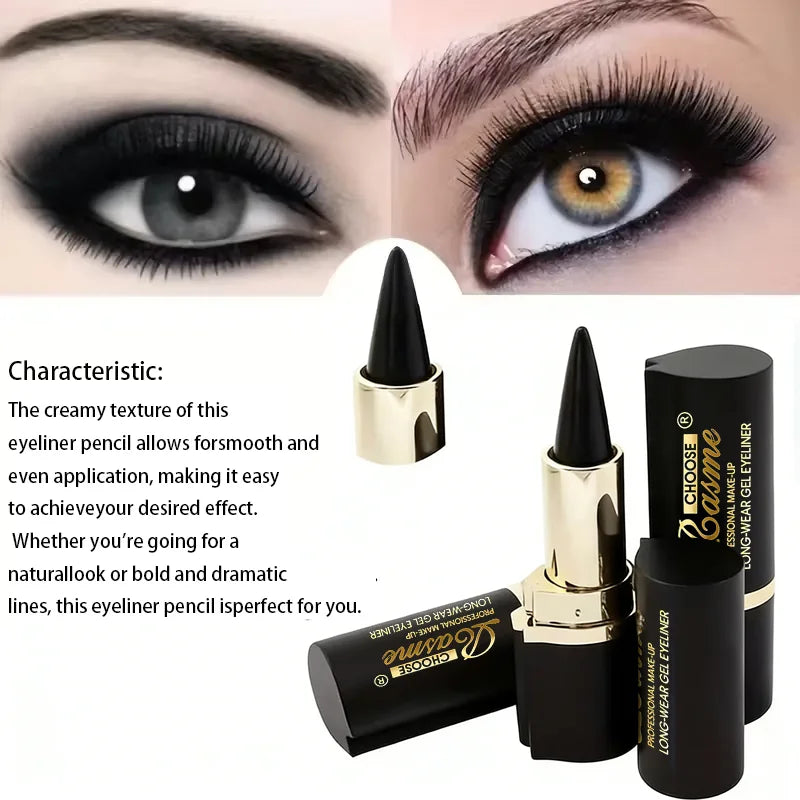 Eyeliner Gel Cremoso RASME – Punta Conica, Waterproof, Lunga Durata, Nero Intenso, 2,5g – Set da 1/2/3 pz