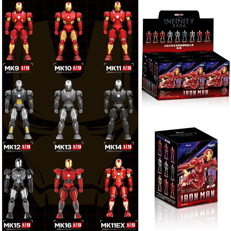 Iron Man – Casco/Maschera 9 Stili | War Machine, MK16, MK42, MK85 | Modello da Assemblare, Idea Regalo