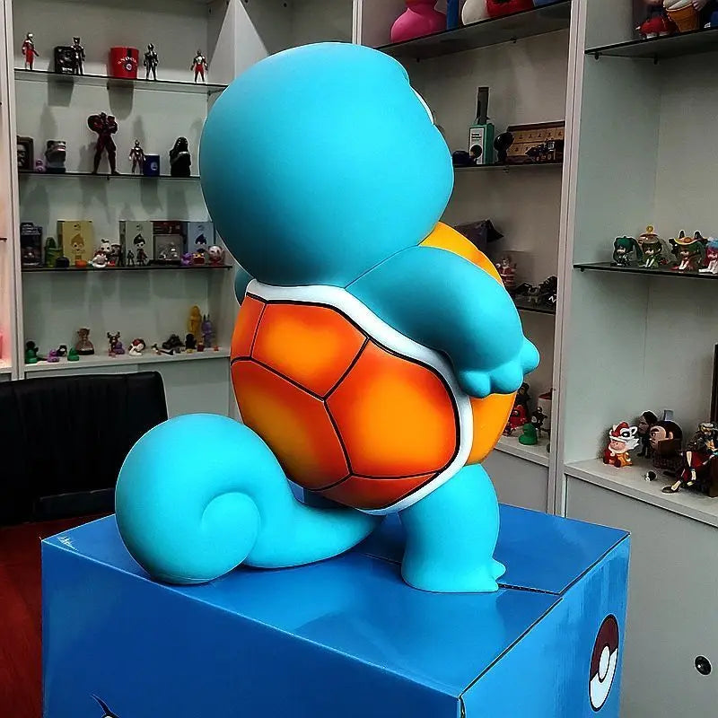 Statuetta Squirtle Tsundere con Poké Ball Bandai – Figurina in Plastica, Decorazione Auto e Scrivania, Idea Regalo Pokémon